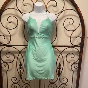 Bodycon wire deep V dress